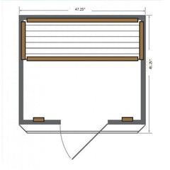 SIERRA 2-PERSON INDOOR INFRARED SAUNA 200K