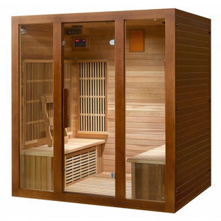 ROSLYN 4-PERSON INDOOR INFRARED SAUNA 400KS